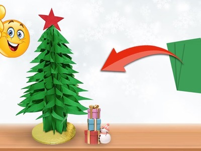 How to make a Christmas Tree with Paper || DIY Christmas Paper Craft || Paper Christmas Tree
