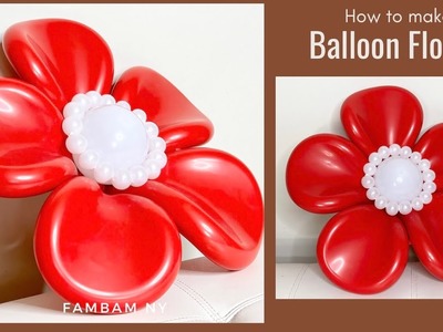How to make Beautiful Flower Balloon (Balloon ideas)