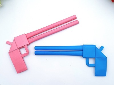 How To Make Paper Toy Gun Easy | Paper Craft Gun Making Ideas | Handmade Origami Gun