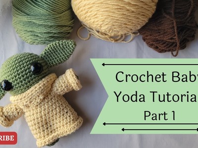 Let's Crochet The Cutest Doll Ever! (Crochet Baby Yoda Tutorial)