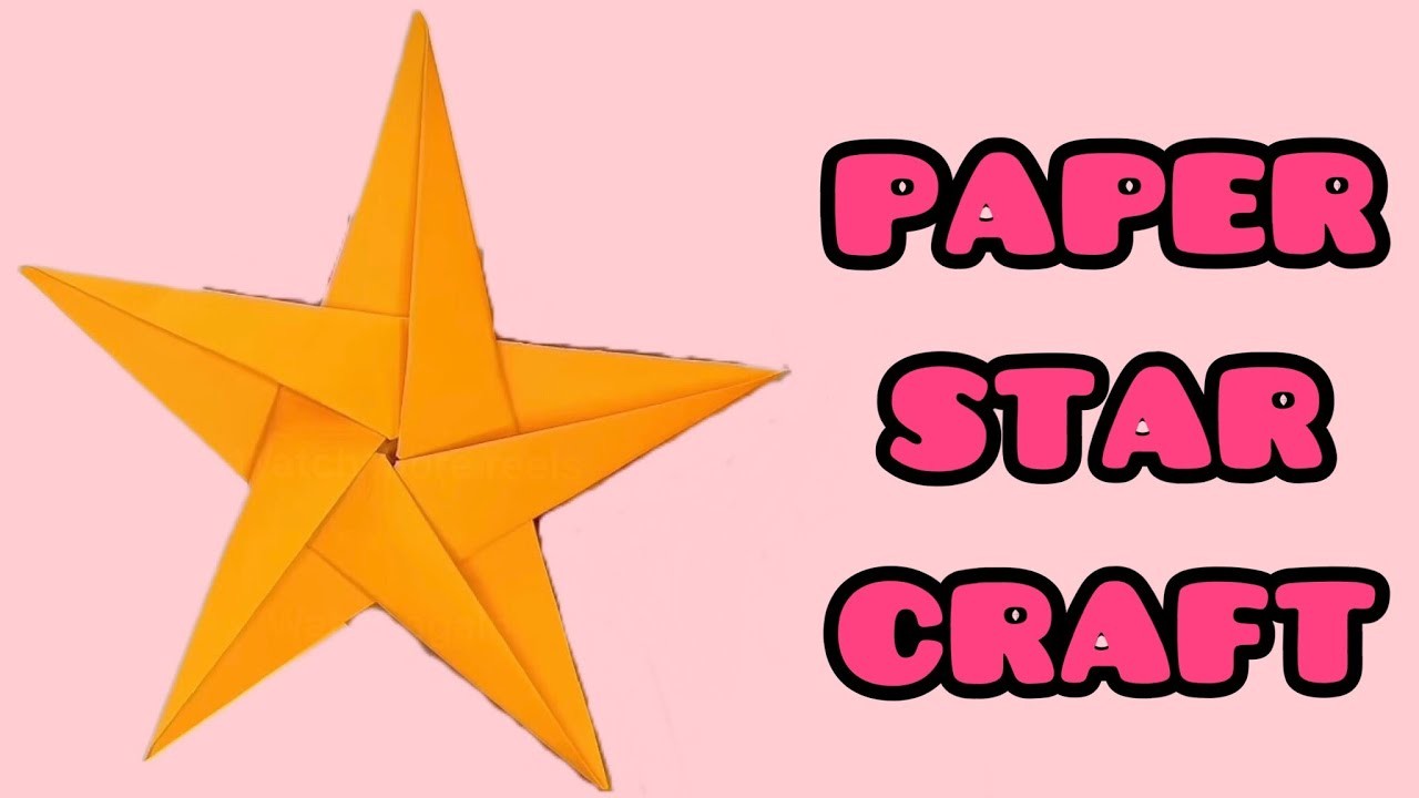 Make Easy Paper Star Origami- Step by Step Tutorial- Diy Craft