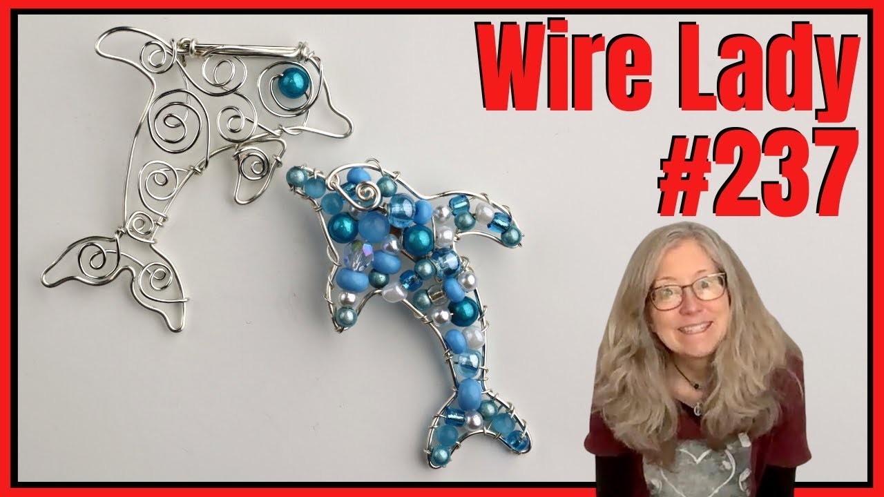 Making Dolphin Brooches. Wire Lady TV Ep 237 Livestream Replay