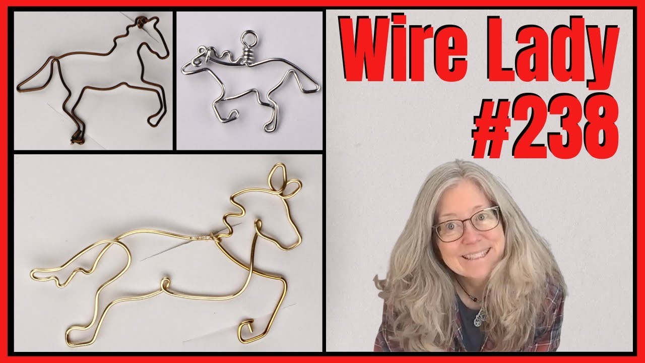 Making Horse Brooches. Wire Lady TV Ep 238 Livestream Replay