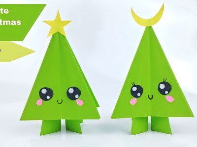 [Origami] Cute Paper Christmas tree | Christmas tree easy | Christmas paper tree