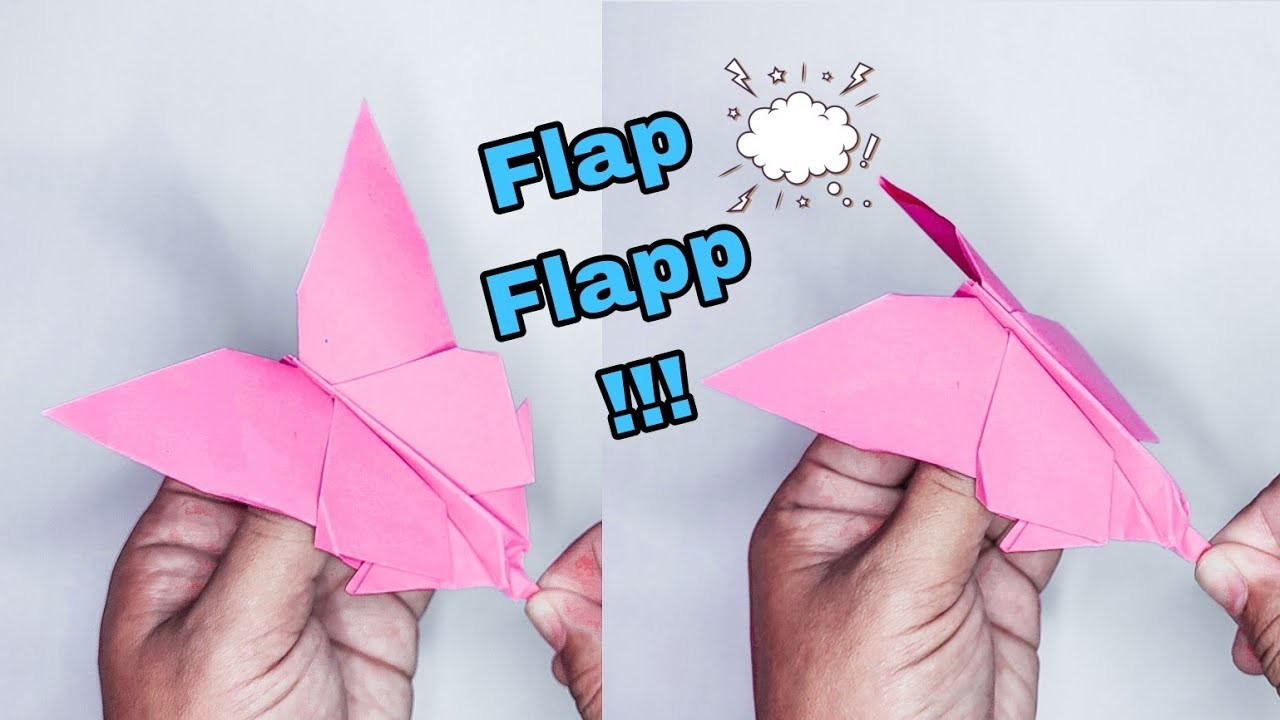 Origami flapping butterfly | Very Easy ! how to make paper flapping butterfly #diy #origami #craft