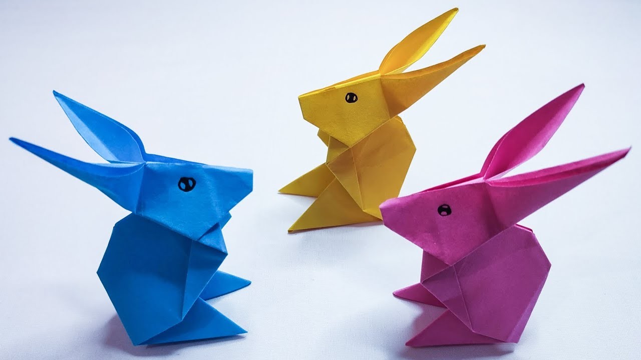 Origami Rabbit | Very Easy ! How to make paper Rabbit #diy #origami #paperrabbit #papercraft #craft