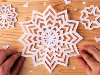 Paper cutting designs. How to make paper snowflakes for school [easy]