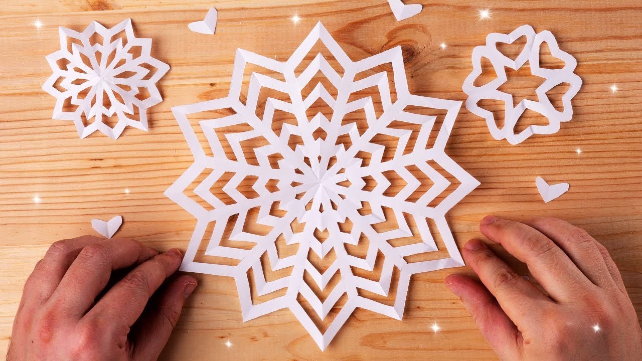 Paper cutting designs. How to make paper snowflakes for school [easy]