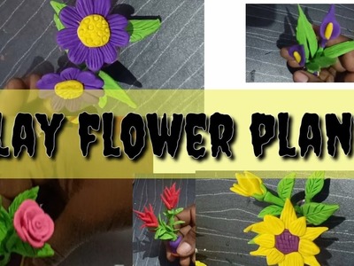 Polymer clay. Amezing Miniature Flower plant ???? using clay.Flower plant Diy