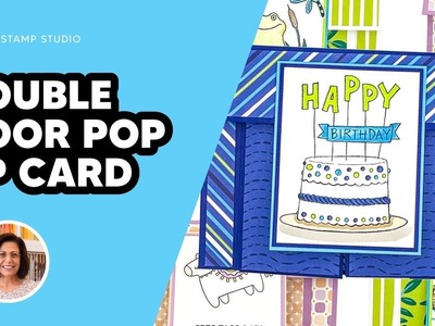 ????Surprise & Delight with this Double Door Pop Up Birthday Card