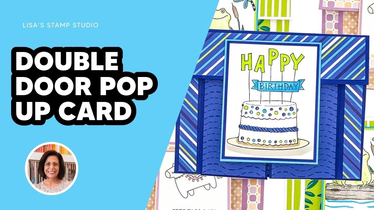 ????Surprise & Delight with this Double Door Pop Up Birthday Card