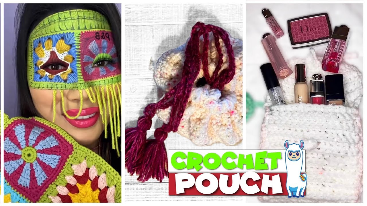 TikTok Crochet ???? MAKE-UP POUCH ???? Compilation #77 | @blu_llama