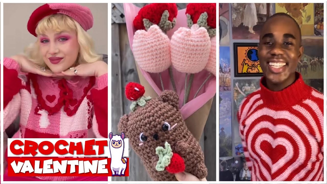 TikTok Crochet ❤️ Valentine Day ❤️ Gifts Compilation #41 | @blu_llama