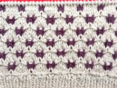 Two colour knitting pattern for sweater,cardigan,jacket,bandi design || @tanuartsvlog  ||
