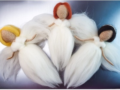 Wool ANGELS handmade #needlefelting