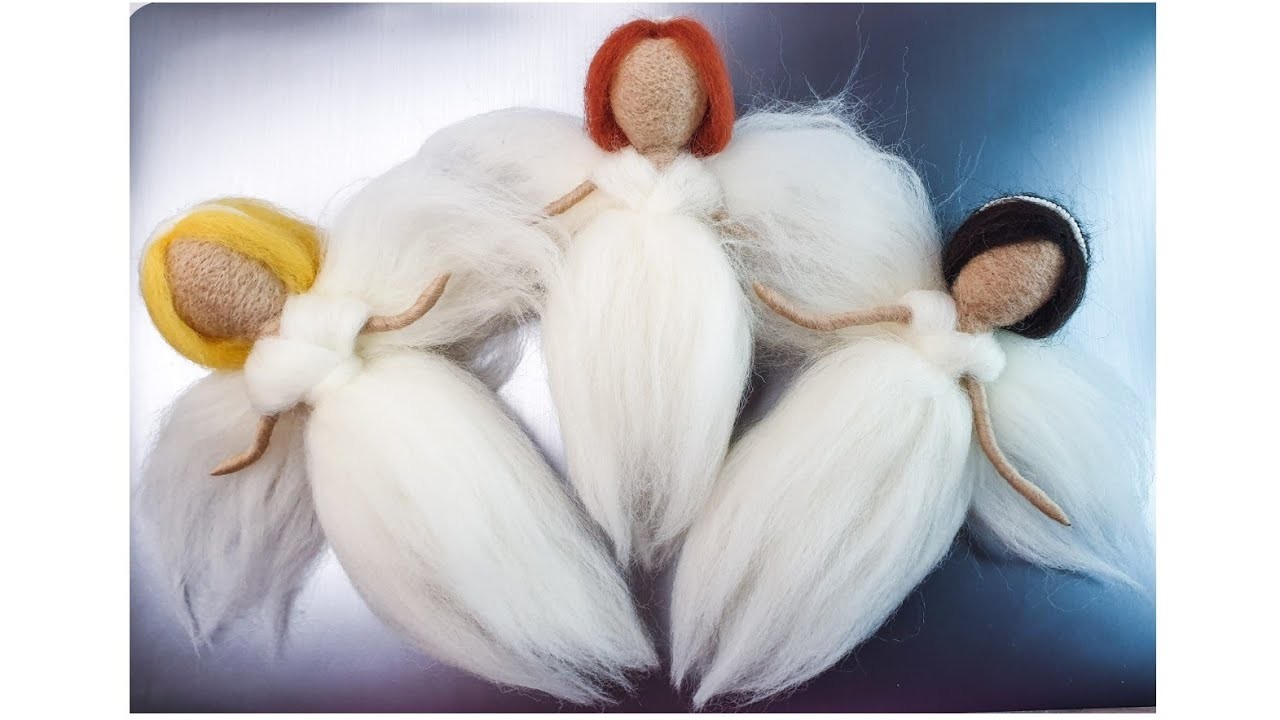 Wool ANGELS handmade #needlefelting