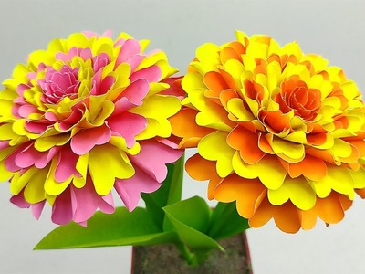 Amazing Paper Flower Making | DIY Home Decor | Simple Flower Making | Paper Flowers