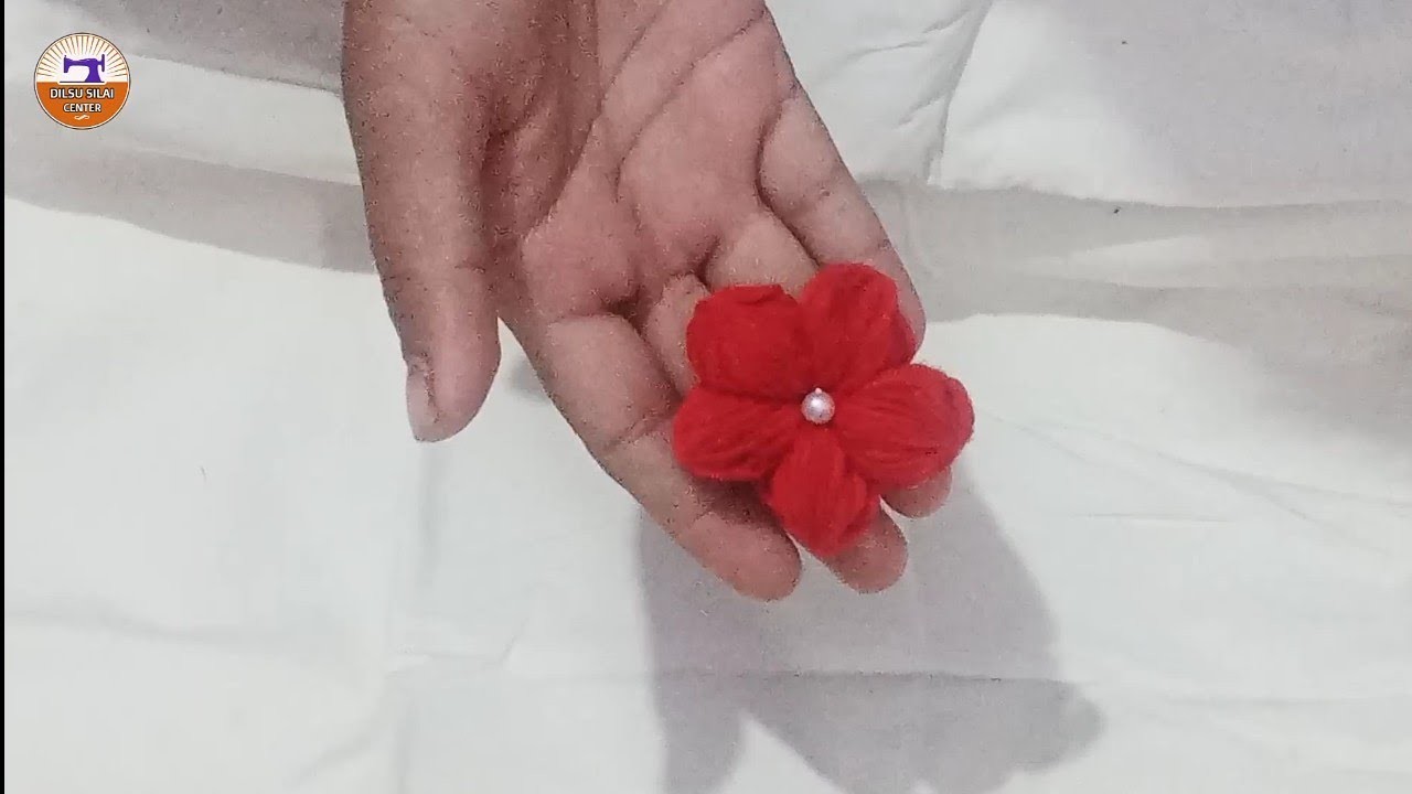 Amazing Woolen Flower Craft Idea using finger - Easy Woolen Flower Making!