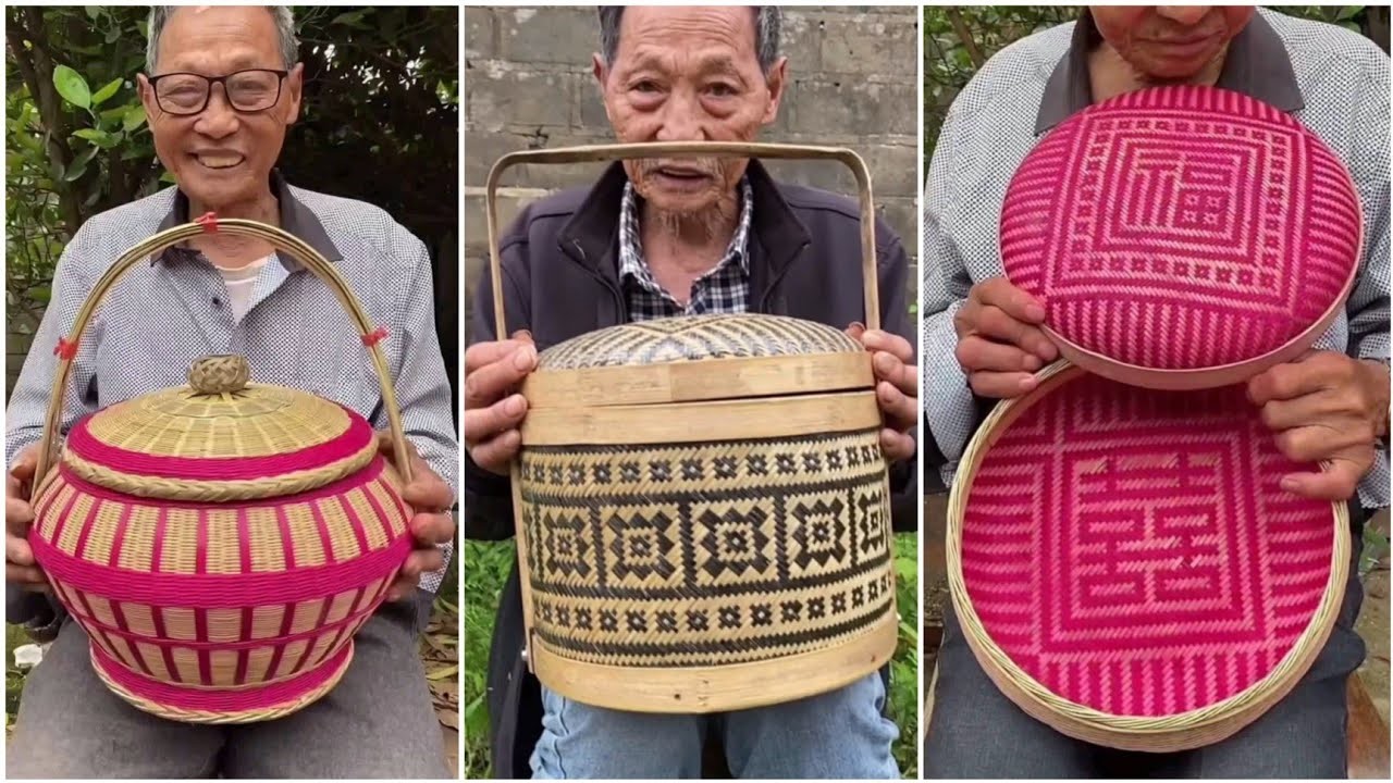 Bamboo Craft - Awesome bamboo basket making 2023 - How to make amazing bamboo crafts 2023 Part 06