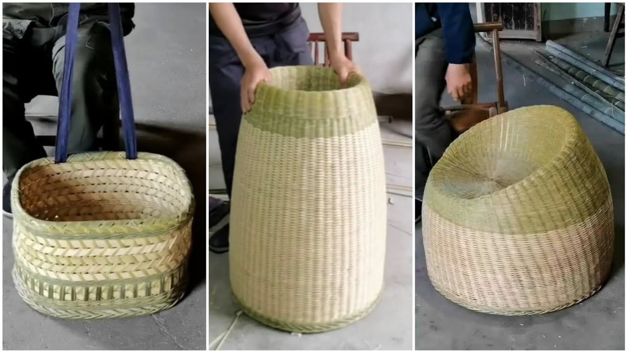 Bamboo Craft - Awesome bamboo basket making 2023 - How to make amazing bamboo crafts 2023 Part 11