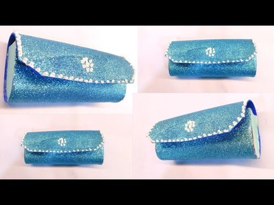 ???????? Beautiful Hand Purse Making Using Glitter Paper ????. Purse ????. Bag ????. Glitter Paper Craft ????????