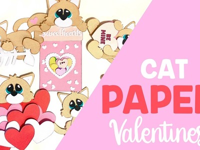 Cat Love: Paper Craft Tutorial for Valentines, Scrapbooking, Card Making