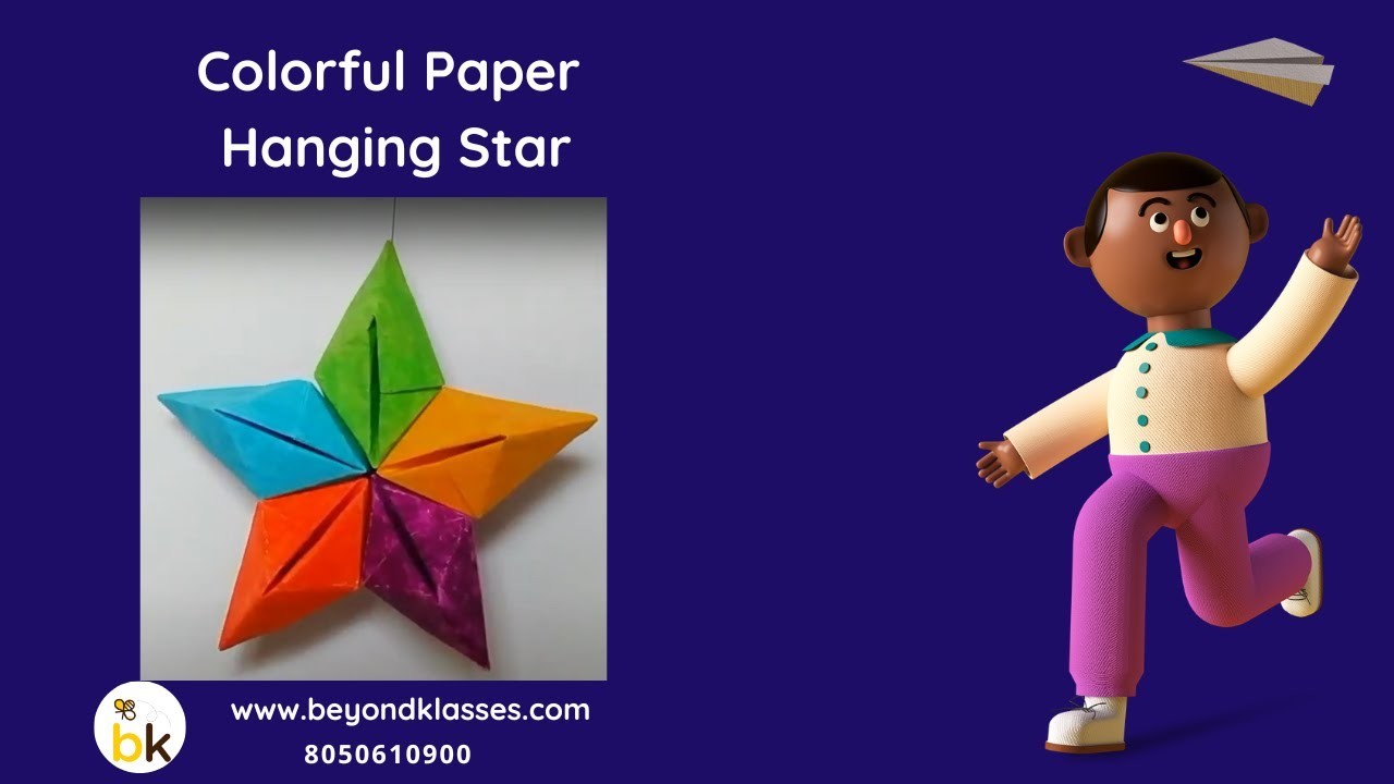 Craft videos | How to make paper  simple steps Hanging Star | Easy craft DIY mcrafts |craft making