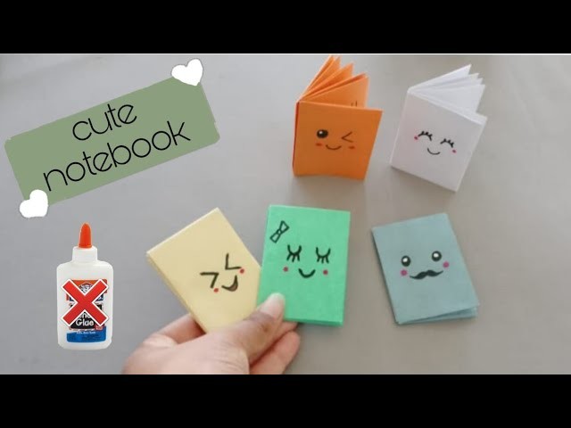 DIY Mini notebook Without Glue. How to make mini notebook. Origami notebook