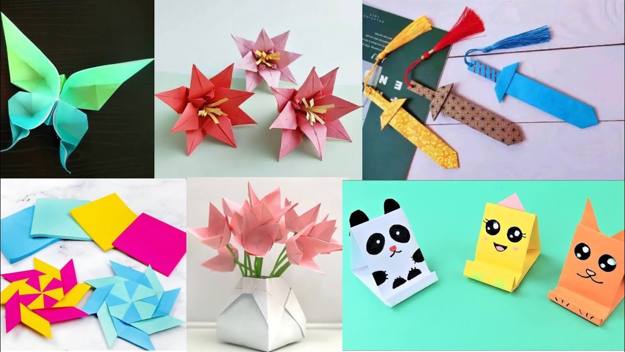 Diy Origami Paper Crafts.easy to make.Paper crafts.Easy to make.3D paper crafts.fun crafts