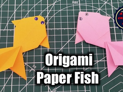 DIY Origami Paper Fish. Easy Paper Craft For kids. Easy Origami Paper Fish Making For Beginners