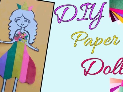 DIY Paper Doll|How to make doll with Paper|paper crafting #doll#diyminiatures#craft#dolliyon#paper