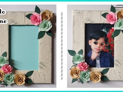 Diy Photo Frame | Photo Frame making idea | wall hanging craft | room decoration | paper craft