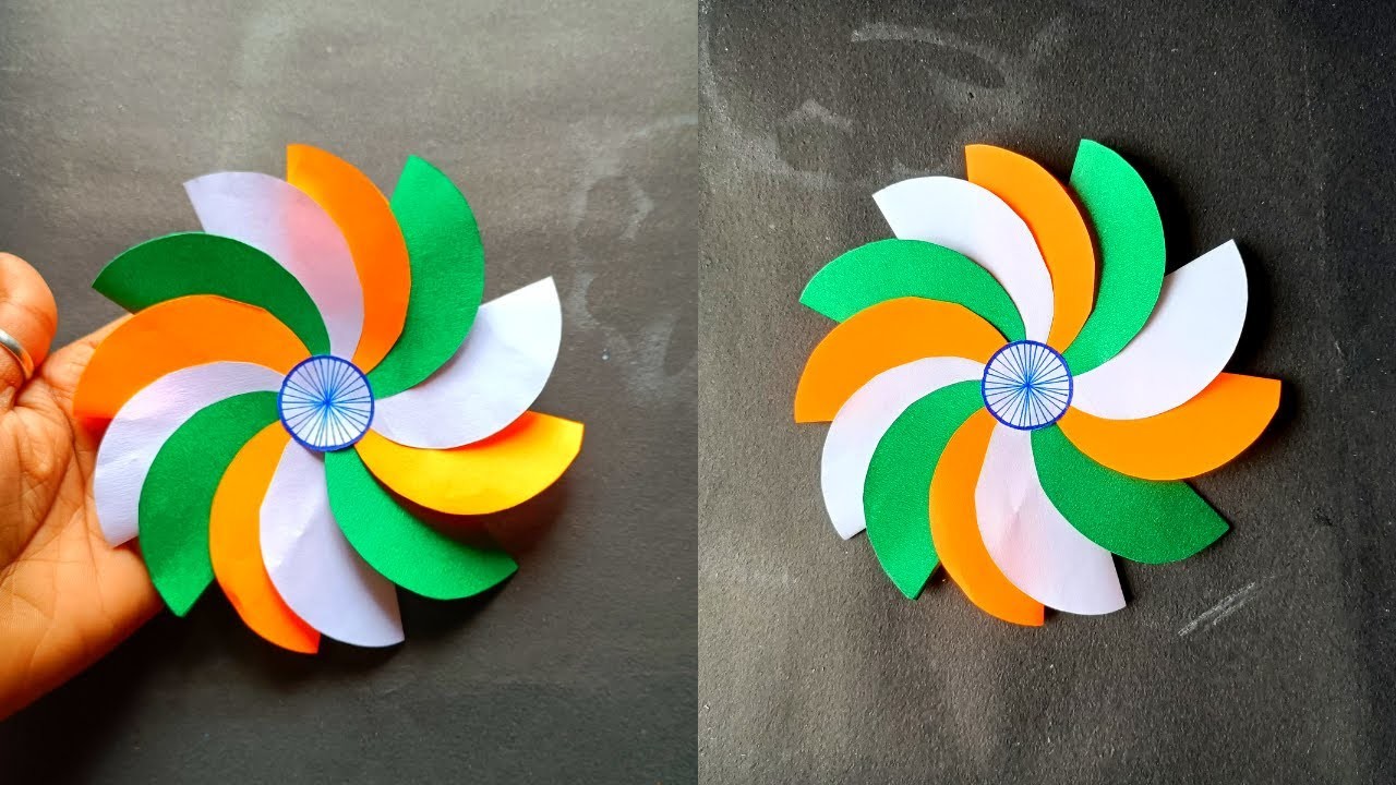 ????????Diy republic day craft ideas.tricolour paper craft ideas.republic day craft making.diy paper craft