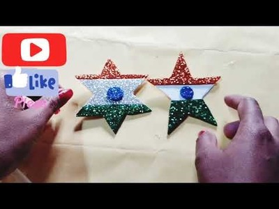 Diy Republic Day Star Making Idea Beautiful I Love My India New Video #republicday #diy #youtube