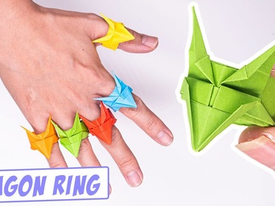 Easy origami DRAGON RING || How to make paper DRAGON RING