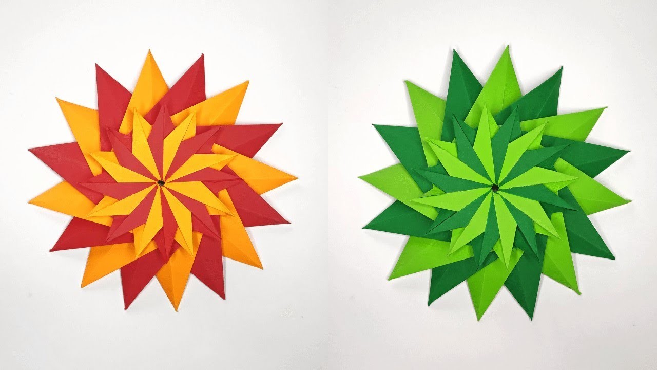 Easy origami MANDALA by Lidiane Siqueira | Paper mandala