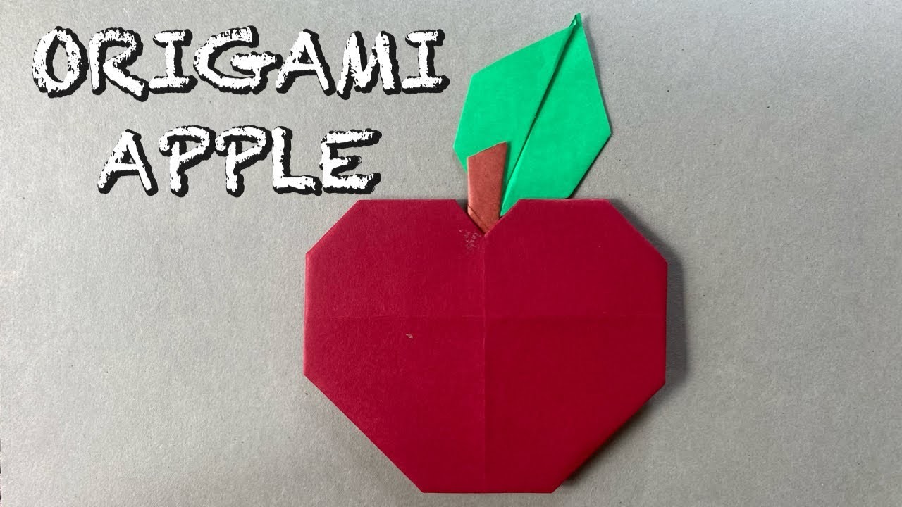 Easy Origami Paper Apple | How to make an Origami Apple | Paper Apple | Origami Fruit