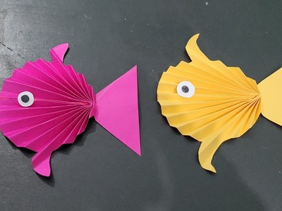Easy Paper Fish making For Kid's || Easy Paper Craft Magic
