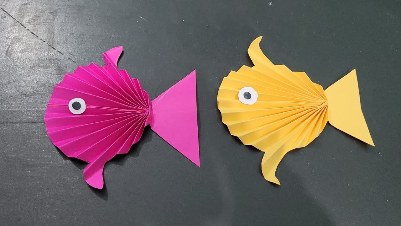 Easy Paper Fish making For Kid's || Easy Paper Craft Magic