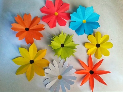 Follow one trick and make 8 kind of origami flowers! How to make 8 different type of paper flowers.