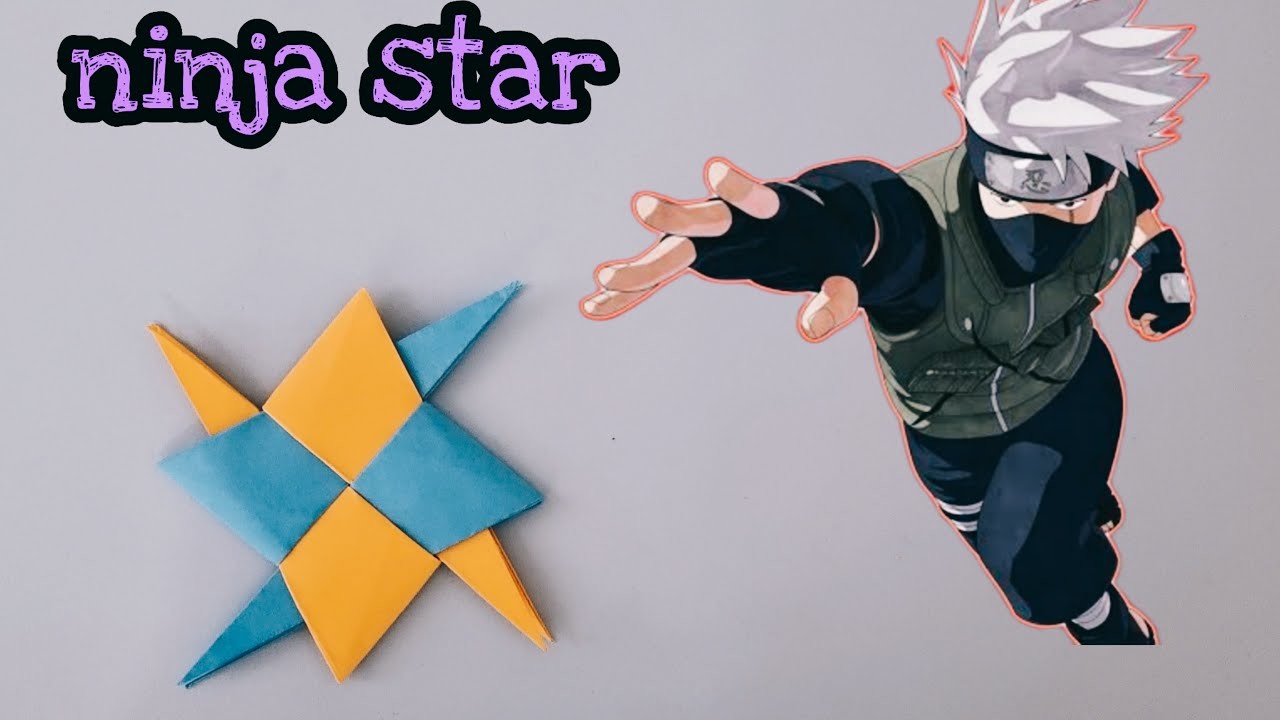 How To a Make a Paper Ninja Star -Ninja Star- Origami(shuriken)