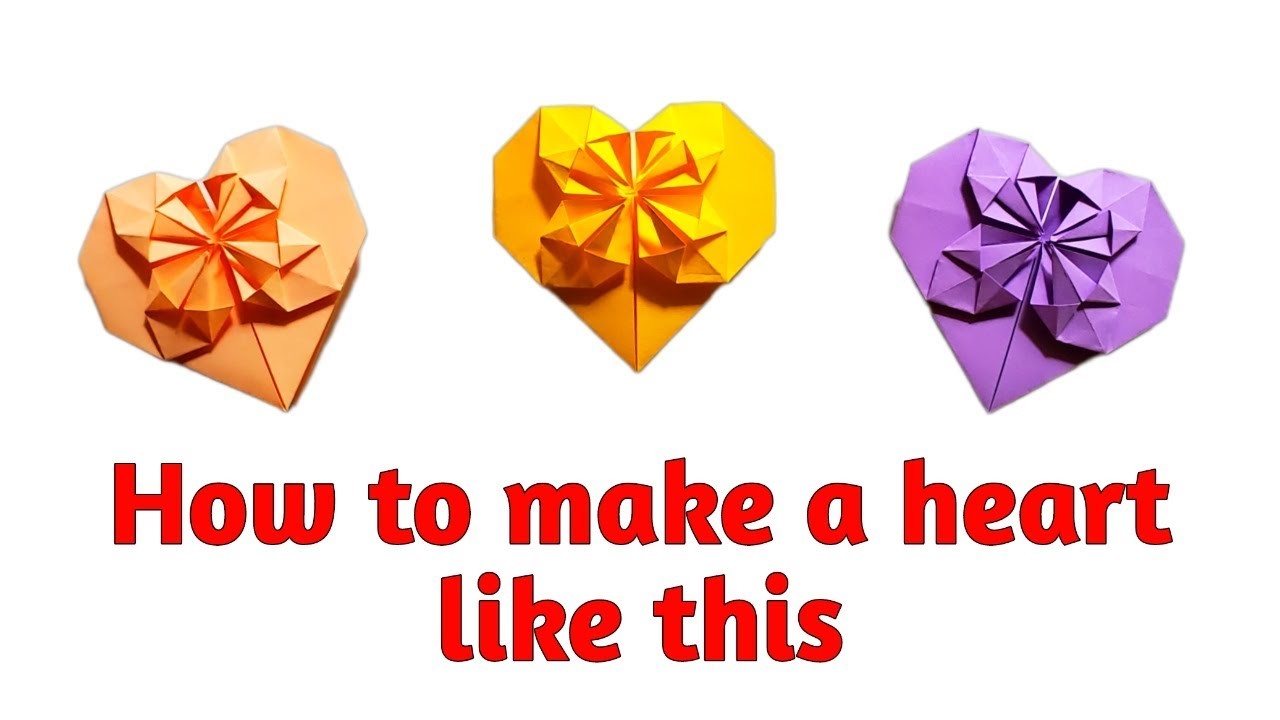 How to make a heart like this out of Paper | Easy Paper Art