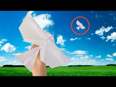 How to make a paper airplane like a bird that flies really far I Best origami plane