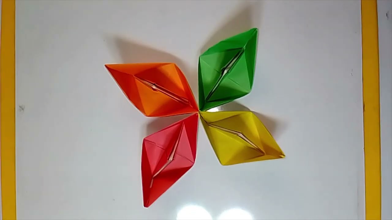 How to make a paper boat. paper Origami boat making. paper craft. paper ...