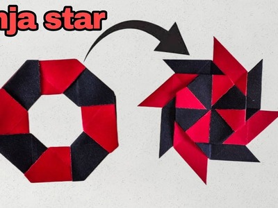 How To Make a Paper Transforming Ninja Star - Shuriken - origami