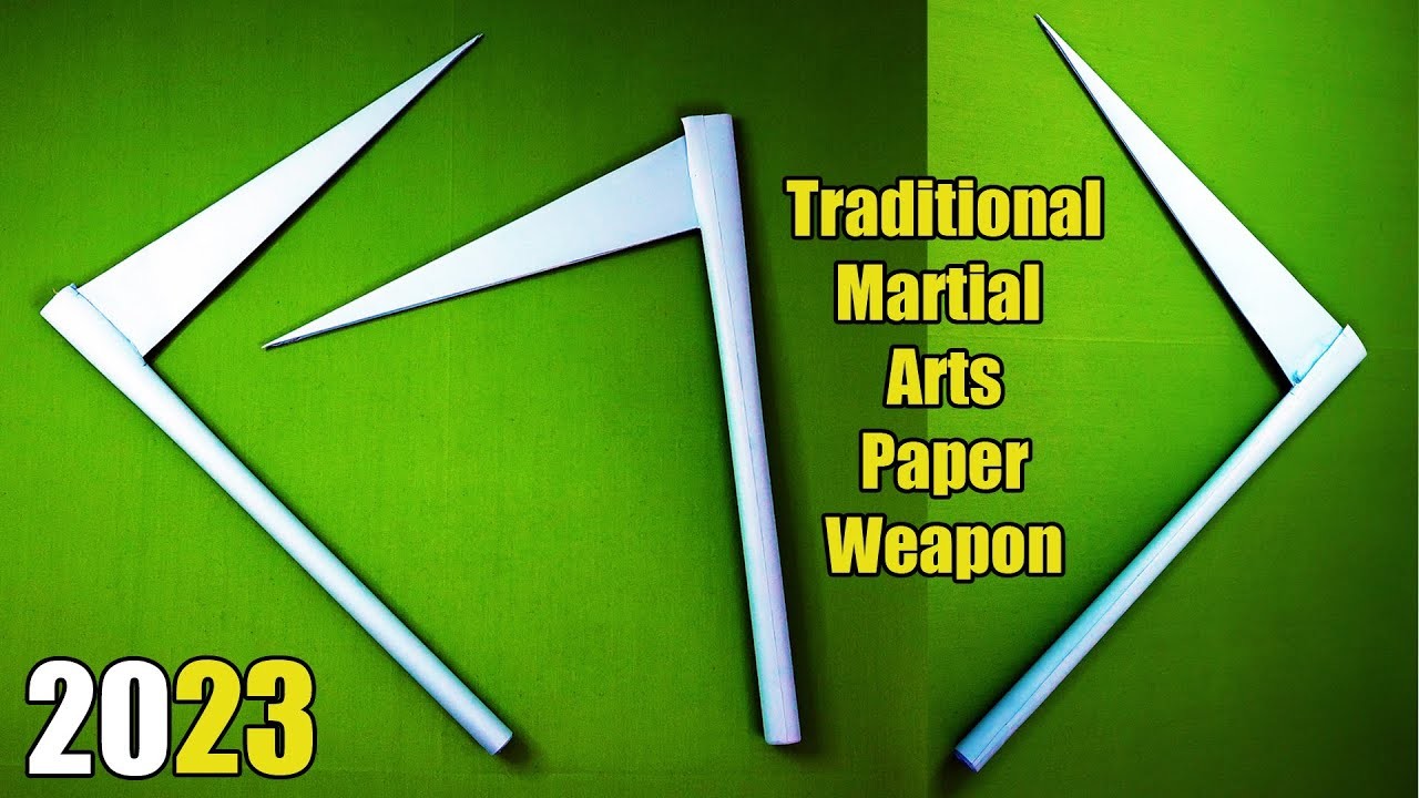 How To Make A Traditional Martial Arts Weapon (Paper KAMA) || AMAZING ORIGAMI PAPER WEAPONS (2023)