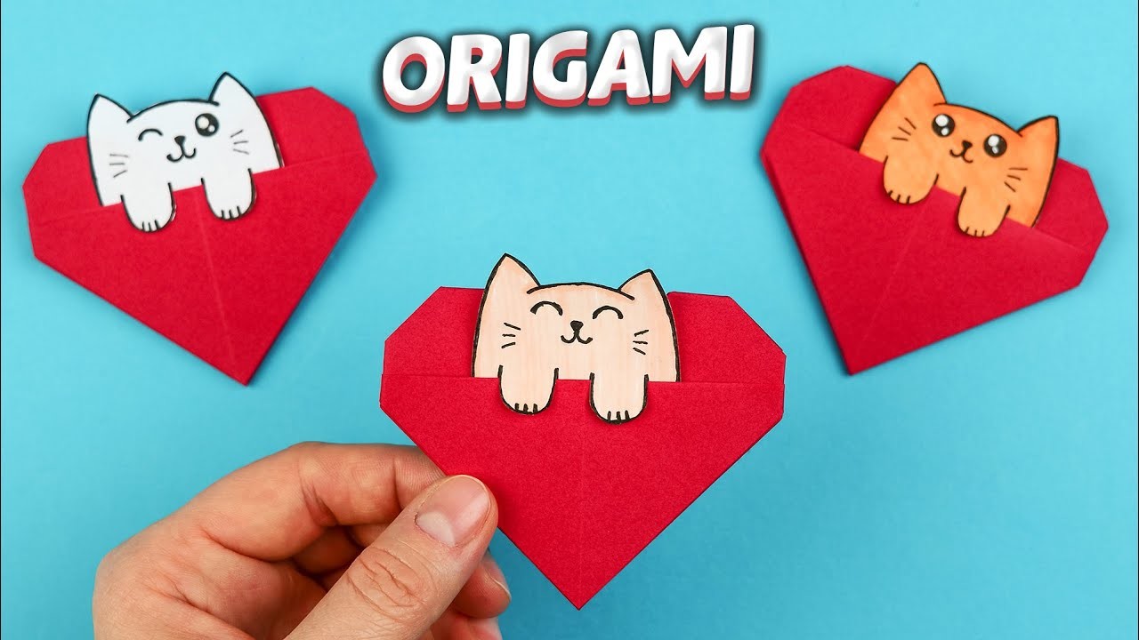 How to make cute paper hearts | Easy origami tutorial