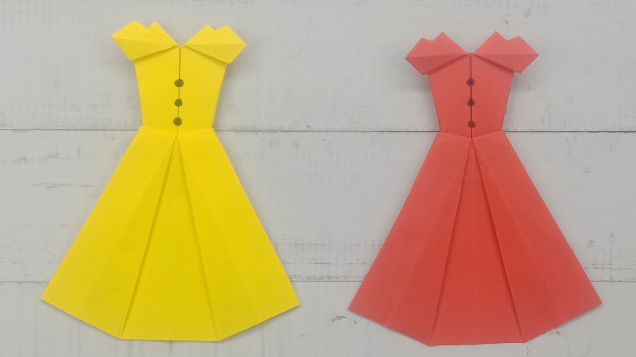 How To Make Easy Paper Dress ???? Origami Doll Dress | Simple Paper Craft 2023