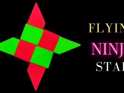 How to make Ninja flying star (Shuriken). Origami ninja star. paper crafts. @bkcrafts2553