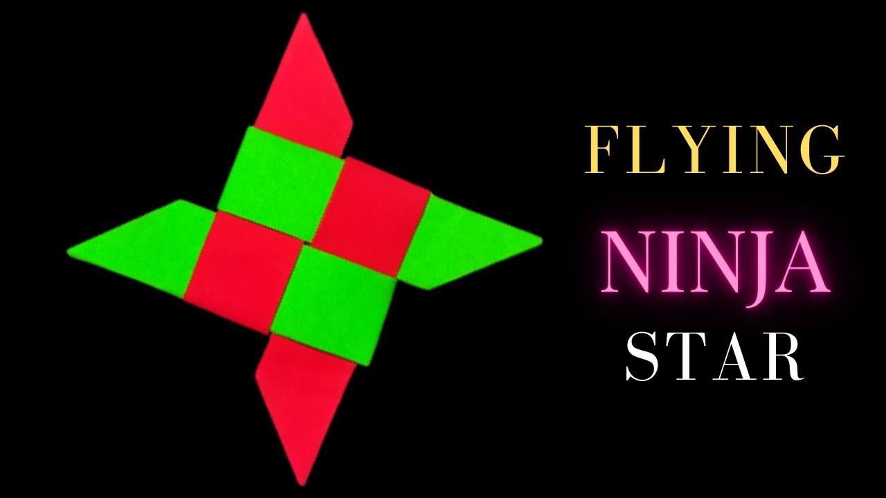 How to make Ninja flying star (Shuriken). Origami ninja star. paper crafts. @bkcrafts2553